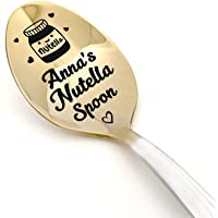 Cuchara personalizada Nutella – Cuchara personalizada con nombre – Pequeño regalo para esposa o hija – Grabado…